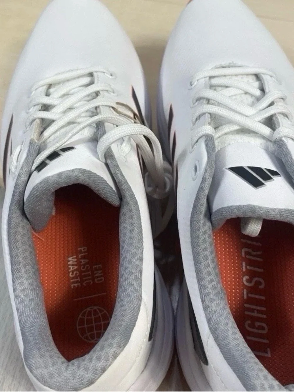Adidas ZG23 Golf Shoes Men’s Size 8.5M White/Orange/Solar Red HP2223 NEW